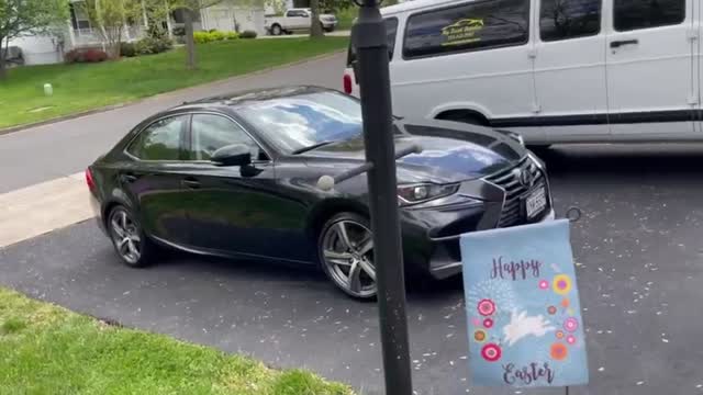 A freshly detailed Lexus sedan, walked around for the full reveal.