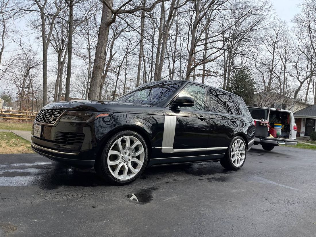 Range Rover finished with a paint sealant for a lasting shine.
